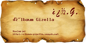 Ölbaum Gizella névjegykártya